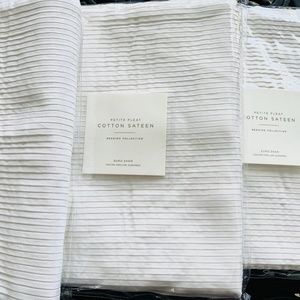 Restoration Hardware Petite Pleat Cotton Euro Sham